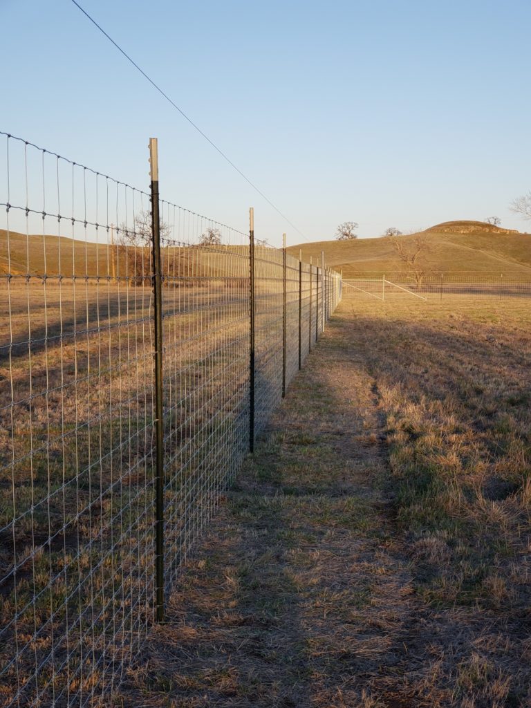 Deer Exclusion Fence Construction Turned Earth